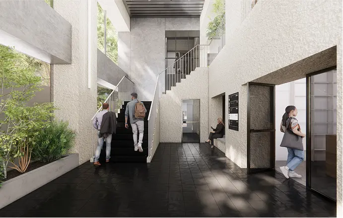 画像：シェアオフィス内