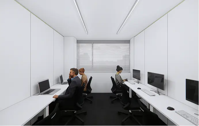 画像：シェアオフィス内