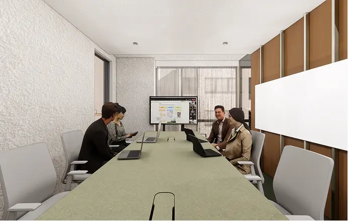 画像：シェアオフィス内