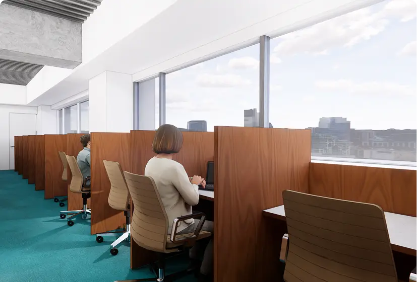 写真：3階 デスクプラン